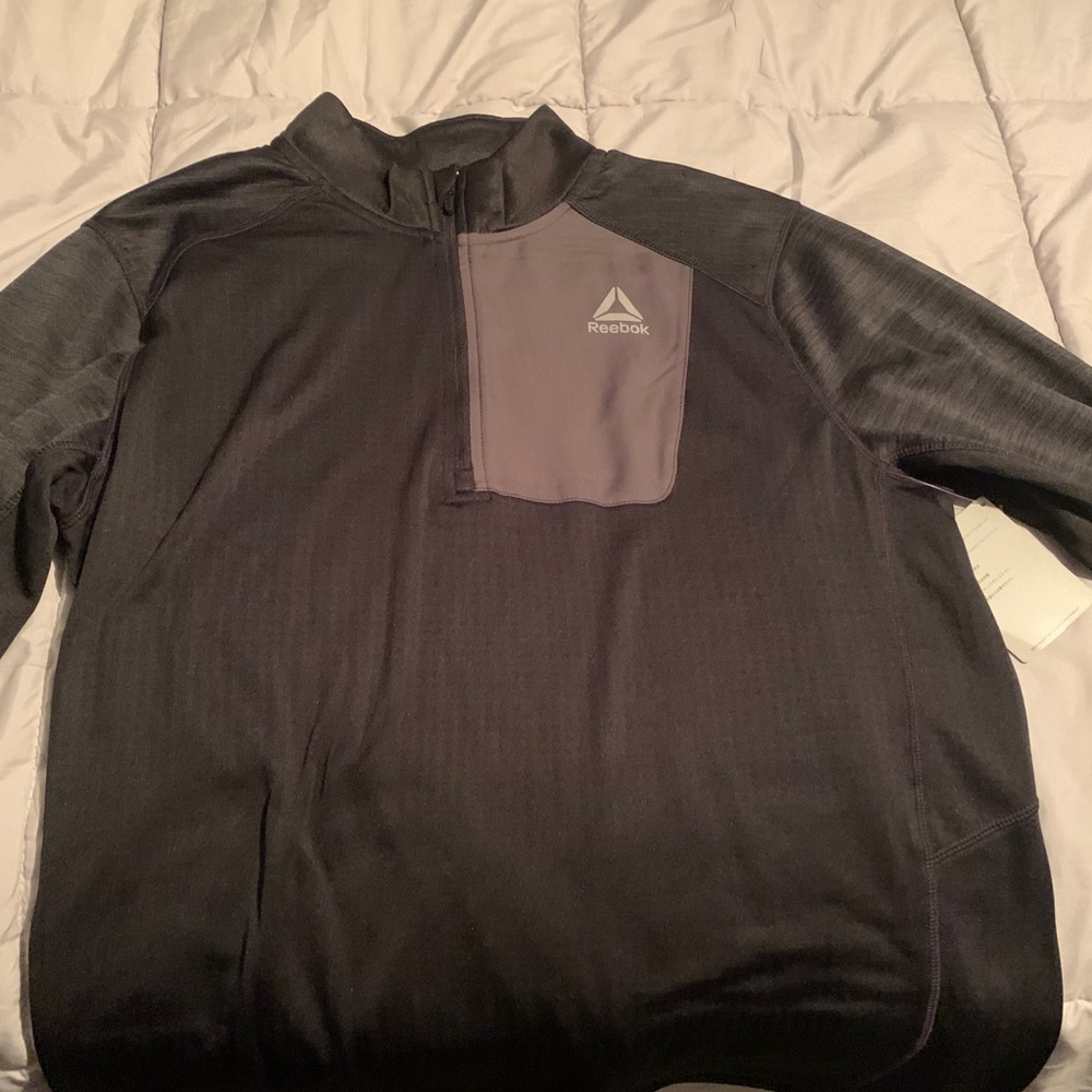 Reebok reflective quarter zip brand new with tags